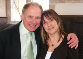 Poet Sally Richards with TV Presenter Nick Owen